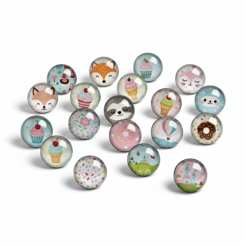 1 inch Glass Magnets